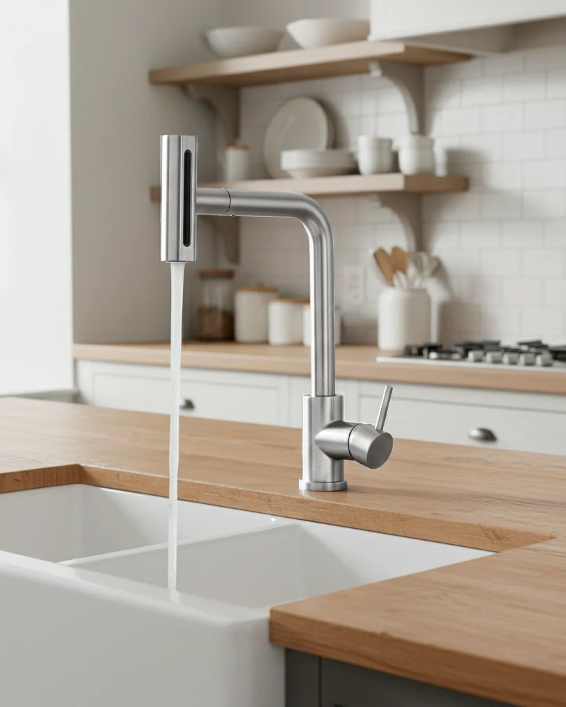 Mezcladora p/cocina acero inox. 4 funciones singapur cromado fratelli